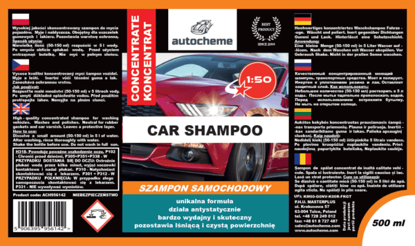 AUTOCHEME Szampon samochodowy 10L - obrazek 2