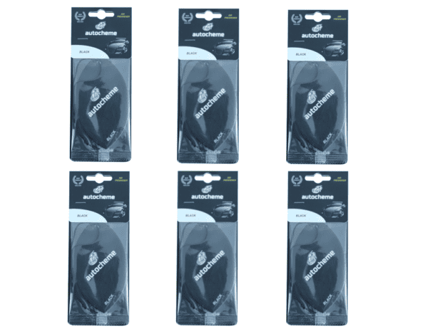 AUTOCHEME Zawieszka zapachowa BLACK 6 sztuk